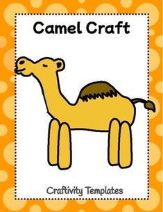 a camel with the words camel craft on it's front and bottom corner,