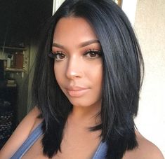 Black Hair Bobs Medium, Shoulder Length Bob Black Hair, Long Layered Haircuts For Black Women, Long Layers Lob Haircut, Medium Length Haircut African American, Black Tuxedo Blazer Outfit Women, African American Layered Hairstyles, Layered Bob Sew In Weave, Medium Length Haircut Natural Hair