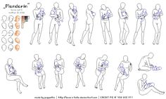 an image of the human body with different positions and shapes for each person to draw