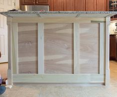 Kitchen Island Makeover: Adding Trim • Craving Some Creativity Kitchen Island Remodel Ideas, Kitchen Island End Panels, Kitchen Island Molding, Kitchen Island Ends, Kitchen Island Trim, Interior Window Sill, Build Kitchen Island, Kitchen Island Makeover, Cabinet Trim