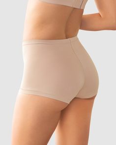 A comfortable fit with no panty lines is here! This boyshort provides a perfect fit that adjusts to your body. It has very few super flat seams for more comfort and no-show wear. Stretch Boxer Briefs Shapewear, Stretch Shapewear Boxer Briefs, Solid Color Short Boxer Briefs Shapewear, Stretch Shorts With Built-in Bra, Compressive Seamless Boxer Briefs, Supportive Seamless Shorts, Stretch Soft Touch Shorts With Short Leg, Stretch Soft Touch Short Leg Shorts, Stretch Shapewear Shorts With Soft Touch