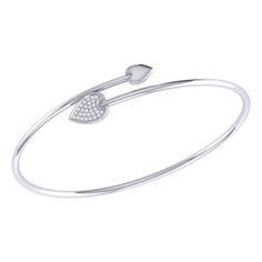 Adorn your arm with our timeless Raindrop Sterling Silver Diamond Bangle. Created for the elegant woman who loves fluid beauty and timeless sophistication. Metal: 925 Sterling Silver (White / Yellow / Rose) Diamond Information: Natural Diamond Total Carat Weight : 0.06 Carat (ctw) Diamond Color : HI Color Clarity : I2/I3. This bangle is flexible so one size fits all. Elegant Silver Diamond Heart Bracelet, Elegant Silver Heart Bracelet For Formal Occasions, Elegant White Gold Heart Bracelet, Silver Heart Bangle For Formal Occasions, Silver Heart Bangle Bracelet For Formal Events, Silver Heart Bangle Bracelet For Formal Occasions, Elegant White Gold Heart Bangle Bracelet, Elegant Sterling Silver Heart Bracelet For Formal Occasions, Elegant Formal Sterling Silver Heart Bracelet