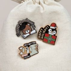 Let our amazing greeting enamel pins deliver your message! These pins can be used to demonstrate your appreciation or give encouragement to friends and family– or use them to express yourself however you’d like. Size: 1.55" x 1.3" Your Message, Friends And Family, Get Well, Enamel Pin, Happy Holidays, Express Yourself, Encouragement, Enamel Pins, Pins