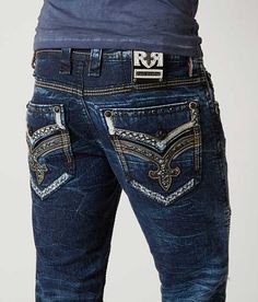 Jean For Men, Aesthetic Men, Stretch Jeans, Rock Revival Jean, Straight Jeans, The Rock, Men's Jeans