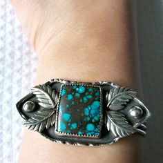 .925 Sterling Silver Turquoise Stone One Of A Kind Piece/Unique Made By Alisa Elliott Solid/Sturdy In New Condition Turquoise Bracelet Cuff, Turquoise Cuff, Jewelry Sterling Silver, Silver Turquoise, Turquoise Sterling Silver, Turquoise Stone, Womens Jewelry Bracelets, Blue And Silver, Cuff Bracelet