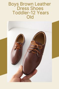 Soft, comfortable, and stylish, these boys' brown leather dress shoes are perfect for formal events like weddings, ring bearer outfits, birthdays, or any event to dress up for and look great. Show up in style but be sure to set aside extra time to be stopped and complimented all night long Boys Shoes For Wedding, Ring Bearer Outfit Brown, Dress Shoes For Boys, Navy Blue Ringbear Suits, Ring Bearer Brown Suspenders, Big Boys Fashion, Toddler Boy Dress Shoes, Boys Leather Shoes, Ring Bearer Outfits