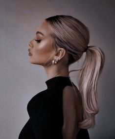 Wedding Ponytail Hairstyles, Bridesmaid Hair Inspo, Low Ponytail Hairstyles, Voluminous Ponytail, Stylish Ponytail, Wavy Ponytail, Classy Hairstyles, Hairstyles With Glasses, Simple Ponytails