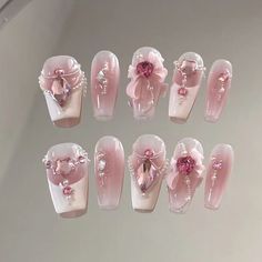 Rose Nails, Luxury Nails, 가을 패션, Nail Accessories