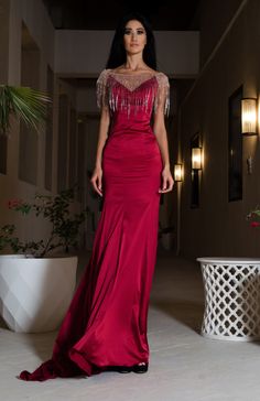 Dramatic Dress, Romantic Gown, Red Carpet Glamour, New Years Eve Looks, Dramatic Dresses, New Year’s Eve Outfit, Silk Evening Dress, Modern Princess, Red Evening Dress