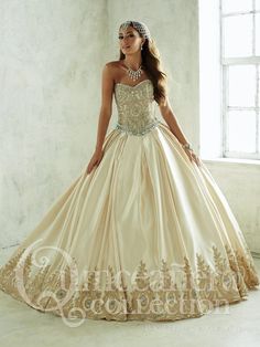 2 Piece Satin Strapless Quinceanera Dress by House of Wu 26826-Quinceanera Dresses-ABC Fashion Cheap Quinceanera Dresses, Quinceanera Collection, Beautiful Ball Gowns, Quinceanera Decorations, Two Piece Gown, Quince Dress, Satin Dress Long, Quinceanera Dress, Ball Gown Skirt