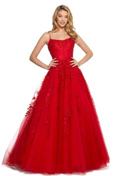 Get noticed in this radiant dress by Sherri Hill 53116. Floral lace embroidery overlays this sleeveless gown, featuring a slim ballgown silhouette with a modest scoop neckline with dual spaghetti straps and a corset lace-up back. This beautiful ensemble finishes with a multi-layered skirt that cascades to a brush train. Make it a romantic occasion with this creation by Sherri Hill. Find more formal dresses ! Style: sher_53116 Details: Sheer fabric, Lace embroidery, Beaded, Sleeveless, Fine strap Sleeveless Gown With Lace Back For Debutante Ball, Sleeveless Lace Ball Gown For Prom, Sleeveless Lace Prom Ball Gown, Sleeveless Lace Ball Gown For Debutante Ball, Sleeveless Lace Ball Gown For Evening, Lace Bodice Ball Gown For Gala, Sleeveless Ball Gown With Lace Bodice For Prom, Sleeveless Lace Ball Gown With Lace Bodice, Sleeveless Lace Bodice Ball Gown For Prom