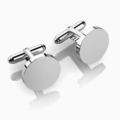 Sterling Silver Cufflinks | All Silver Gifts by Krysaliis Photo Frame Shop, Mens Bangles, Initial Cufflinks, Baby Gift Hampers, Personalized Cufflinks, Custom Gift Wrapping, Classy Style, Custom Initials, Silver Cufflinks