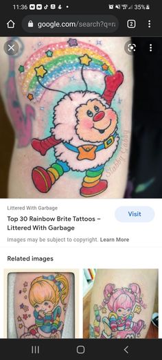 an image of some tattoos on someone's arm and the caption below it