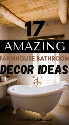 Looking for elegant farmhouse bathroom decor ideas? Tap this pin for 17+ beautiful and stunning farmhouse bathroom ideas to recreate! Whether you like rustic bathroom ideas, farmhouse bathroom, elegant farmhouse bathroom ideas, fun farmhouse bathroom ideas, farmhouse bathroom decor ideas, farmhouse bathroom wallpaper, basic bathroom ideas, hallway bathroom ideas, affordable bathroom ideas, or modern farmhouse bathroom designs, this post is a must-read. Tap to learn all about decorating farmhouse bathrooms! Bathroom Remodel Farmhouse, Basic Bathroom, Rustic Bathroom Ideas