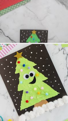 Torn Paper Christmas Tree Christmas craft ideas #christmascraftideas Christmas craft idea #christmascraftidea #christmas #craft #idea merry christmas #merrychristmas 13.288 Holiday Crafts For 3rd Graders, Christmas Card Crafts For Kids Easy Diy, Diy Christmas Card For Kids, Christmas Ornament Crafts For Toddlers, Christmas Card Kids Craft, Diy Kids Christmas Cards, Festival Crafts For Kids, Christmas Cards For Kids To Make, Christmas Kids Diy