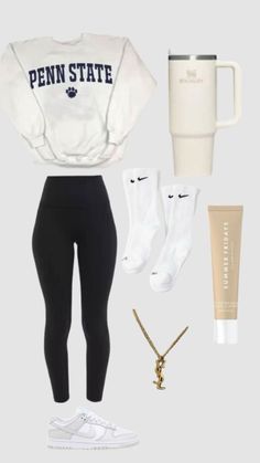 White Baddie Outfits, Dressy School Outfits, Cute Outfits For School Comfy, Cute Teenage Outfits, Preppy Outfits Ideas, Trendy Outfits For School, Back To School Outfits Ideas, Basic White Girl Outfit, School Outfits Ideas