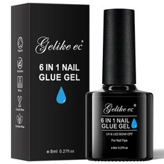 Offre du jour: Gelike ec Colle Faux Ongles Gel 6 en 1 - Gummy Base Pose americaine, UV Builder Colle Capsule Americaine Ongle Extra Forte, pour Vernis Semi Permanent, Faux Ongles, 8ml Nails Acrylic Tips, Cracked Nails, Blooming Gel, Acrylic Tips, Gel Glue, Homemade Beauty Tips, The Beauty Department, Uv Nails, Gel Nail Design