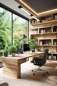 office interior design small office interior design modern Home Office Large Window, Beautiful Home Office