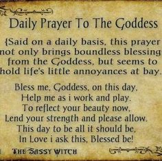 Pagan Prayers, Heavenly Mother, Wiccan Witch, Eclectic Witch