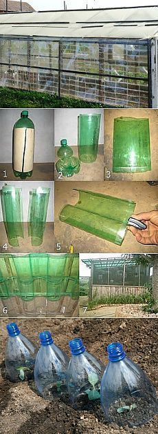 several pictures of different types of plastic bottles