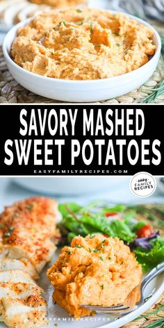 this savory mashed sweet potatoes is the perfect side dish for any meal