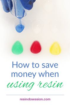 the words how to save money when using ressin on a white background with colorful candies