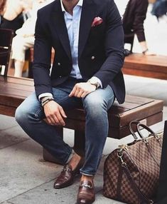 Blazer Outfits Men, Mens Business Casual Outfits, Gq Style, Mens Fashion Smart, Mode Casual, Mens Fashion Classy, Stylish Mens Outfits, Mens Fashion Suits