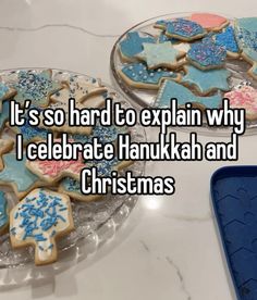 it's so hard to explain why i celebrate hanukkah and christmas