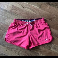 Hot Pink Shorts With Built In Spandex Almost Never Worn And In Great Condition! Nike Stretch Athletic Shorts For Beach, Pink Nike Shorts, Hot Pink Shorts, Pink Nike, Pink Nikes, Nike Pink, Pink Shorts, Nike Shorts, Nike Women