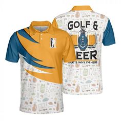 Perfect Golf, Golf Player, Printed Polo Shirts, Golf Humor, Mens Golf, 3d T Shirts, Golf Polo Shirts, Old Man, Short Sleeve Polo