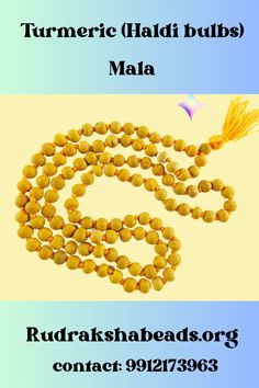 Turmeric (Haldi bulbs) Mala Benefits Of Turmeric, Turmeric Benefits, Ayurveda, Worship