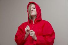 This is a retro Eddie Bauer Wind breaker 100% Nylon. Bright red in colour with mess lining inside covering the venting. There is a hood that can be tucked and zipped away if you prefer not to use it. The bottom has pull ties to make it more fitted. Front Pockets are zip.Measurements:Shoulder to Hem  27"Bottom Circumference(at Hip) 44"Sleeve length 28"Size listed Women's MModel is a size 8Great vintage condition Hooded Red Nylon Outerwear, Red Hooded Nylon Outerwear, Red Nylon Hooded Jacket For Fall, Red Hooded Raincoat For Winter, Red Hooded Nylon Windbreaker, Red Fall Windbreaker With Adjustable Hood, Red Hooded Raincoat For Outdoor, Red Long Sleeve Raincoat For Winter, Red Winter Raincoat