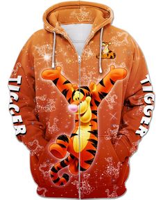 Lilo Und Stitch, Tiger Hoodie, Sweatshirt Zipper, Activewear Sets, Loose Outfit, King Size Bed, Zipper Hoodie, Zip Up Hoodie, Cartoon Character