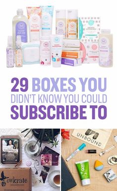 the words 29 boxes you didn't know you could subscribe to