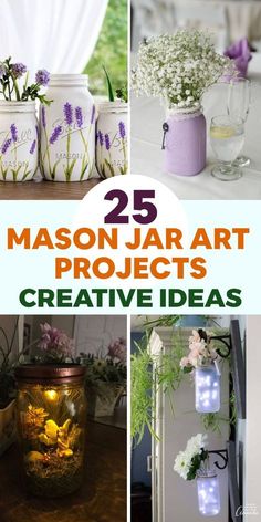 25 mason jar art projects for creative decor