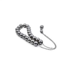 "Handcrafted Greek Komboloi-Worry Beads created from silver tone stainless steel beads and chain.  Features: Item Length: approx. 22cm / 9\" Bead Size (approx.): 10mm / 0.39\" Bead Type: Stainless Steel Item weight: 73 gr Metal Materials: Stainless steel and silver plated brass Thanks for visiting!" Worry Beads, Unisex Gifts, Prayer Beads, No Worries, Silver Plate, Silver Plated, Greece, Silver Tone, Charms