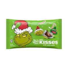 the grinch kisses candy bar is filled with chocolate