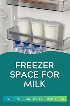 freezer space for milk in the refrigerator