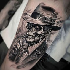 Tattoo Sleeves Mens Arm, Skeleton On A Motorcycle Tattoo, Tattos Ideas Man Arm, Black And Grey Tattoo Sleeve Men Design, Small Mask Tattoo, Tattoo Full Hand Men, Palm Of The Hand Tattoo, Mobster Tattoo Gangsters, Badass Tattoo Ideas For Men