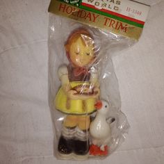 there is a small plastic figurine in the package