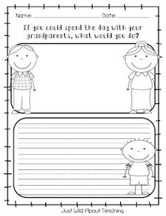 the worksheet for students to use with their writing and reading materials, including an image