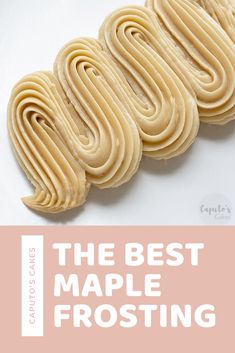 the best maple frosting recipe ever