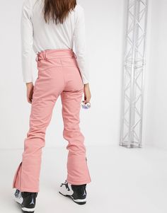 Protest Lole softshell ski pant in pink | ASOS Zip Pockets