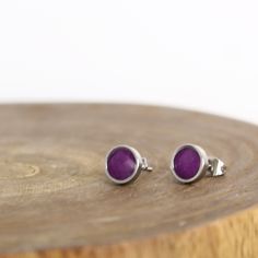 This sugilite earrings are an every day classic with a hint of whimsical charm. * 8mm Bezels - Hypoallergenic stainless steel * Crushed sugilite is mixed with epoxy & cured. * Final finish is glossy and not rough. ●PLEASE NOTE● -- Metaphysical properties of stones or crystals are not meant to replace medical advice or treatments. Ingesting the stones can be dangerous based on each stones toxicity. Please use common sense and safety precautions when using these gifts from the earth. Keep them Purple Hypoallergenic Amethyst Earrings, Purple Amethyst Hypoallergenic Earrings, Hypoallergenic Purple Amethyst Earrings, Hypoallergenic Purple Round Earrings, Hypoallergenic Round Purple Earrings, Coffee Earring, Ghost Hunter, Sugilite Jewelry, Metaphysical Jewelry