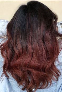 24 Gorgeous Reasons Why Balayage Isn’t Just for Blondes Brown To Red Balayage, Hair Color Dark Red, Beliage Hair, Dark Red Ombre, Southern Hair, Best Hair Color