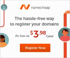 a sign that says, the hassle - free way to register your domains as low as $ 3 98 per year