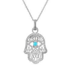 The Hannah Hamsa Charm Necklace to ward off evil with its pave diamond and turquoise center stone. You'll be protected in style! Luxury Sterling Silver Necklace In Turquoise, Luxury Sterling Silver Turquoise Necklace, Luxury Turquoise Sterling Silver Necklace, Turquoise Diamond Pendant Necklace, Turquoise Diamond Pendant Jewelry, Hamsa Charm, Rose Gold Charms, Statement Drop Earrings, Initial Ring