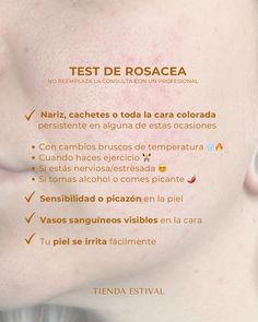 ¡Mira este Test de Rosácea! ✨ (No reemplaza la consulta con un profesional) Pero te ayuda a identificar cuál es la necesidad actual de tu piel #rosacea #CuidadoDeLaPiel #PielConRosacea #estetica #tiendaestival #skincare #productosnaturales Tips Skincare, Ig Feed, Dermatology, Esthetician, Lashes, Facial, Skin Care, Skin, Instagram