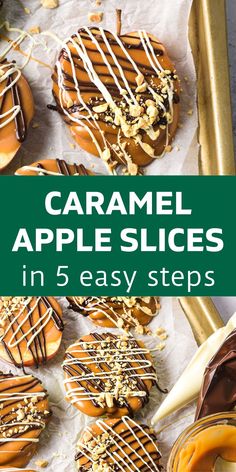 caramel apple slices in 5 easy steps