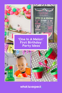 one in a melon first birthday party ideas and what to expect on the table